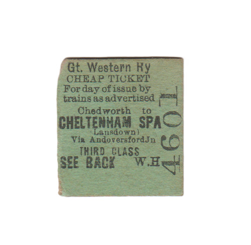 Great western railway ticket - western,