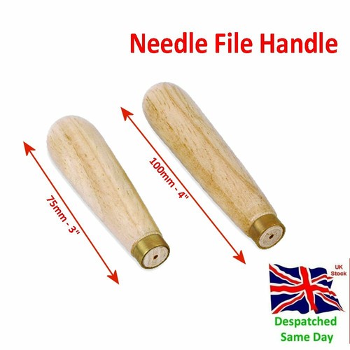 Wooden needle file handle with - file,