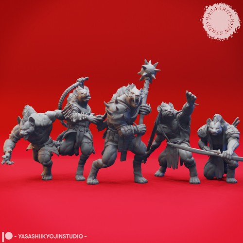 Gnoll 54mm miniature for - miniature,