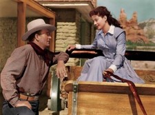 Gail Russell and John Wayne