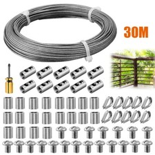 Garden Fence Wire Rope Kit 30M