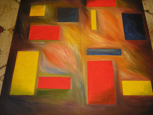 Original oil hardboard - original, on