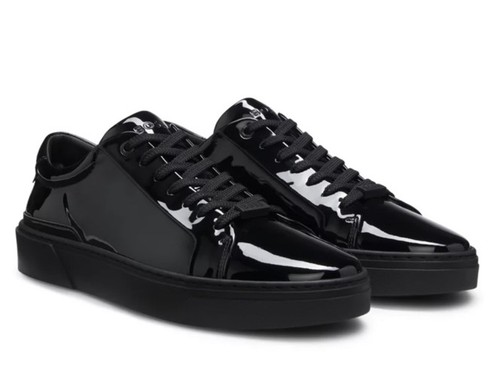 Boss patent leather sneakers - boss,