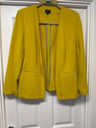 Mustard jacket size 16 - m&s,