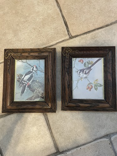 Vintage small wooden art - vintage,