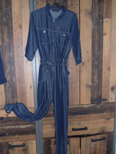 smart ladies Kaleidoscope lightweight dark denim jumpsuit size 16