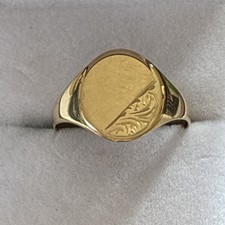 Vintage 9ct Yellow Gold Signet
