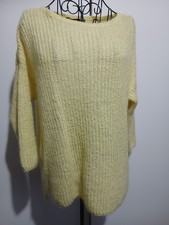 ZARA YELLOW KNIT JUMPER SIZE S