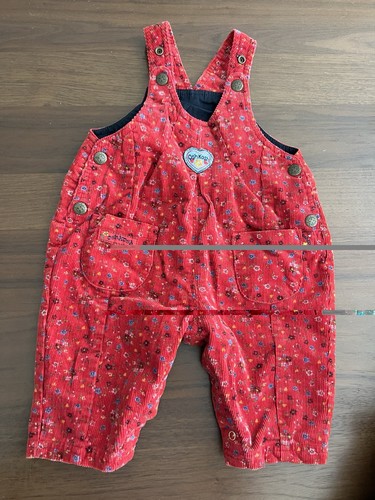 Oshkosh corduroy dungarees - dungarees, red