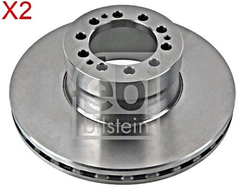 Front brake disc pcs - brake, febi