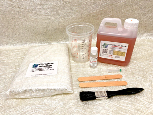 Fibreglass resin repair kit - fibreglass,