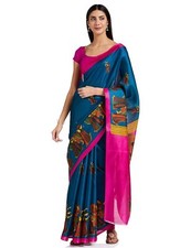 Women Art Silk Sarees with Unstitched Blouse Piece