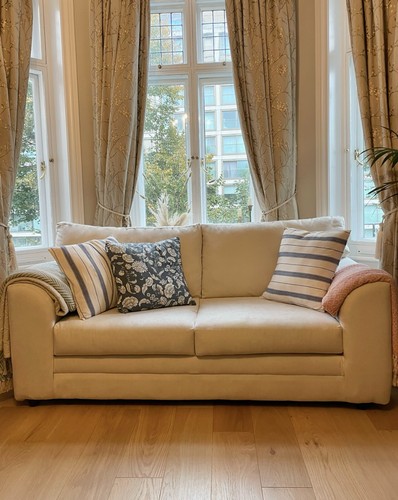 Lovely cream two seater - lovely,