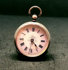 Antique Pocket Watch Solid Silver Keywind  Possibly Birmingham 1883