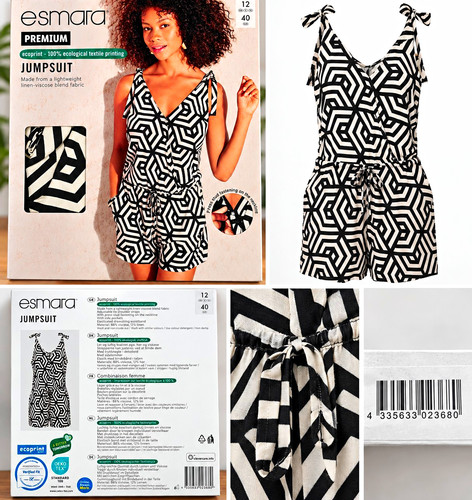 Esmara women black white - esmara, black/white