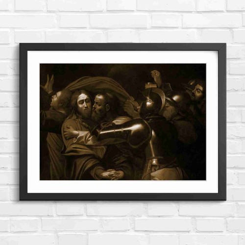 Judas betraying jesus painting - judas,