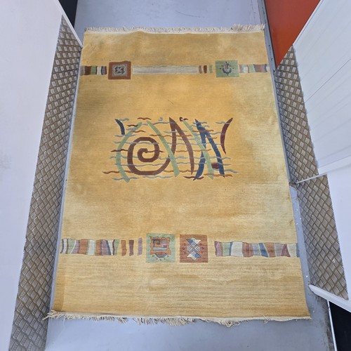 Vintage large wool rug - vintage,