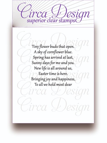 Clear unmounted easter verse - unmounted,