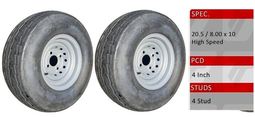 Trailer wheel tyre pair for - &,