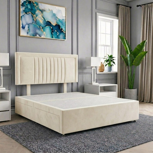 Plush divan bed with memory - plush,