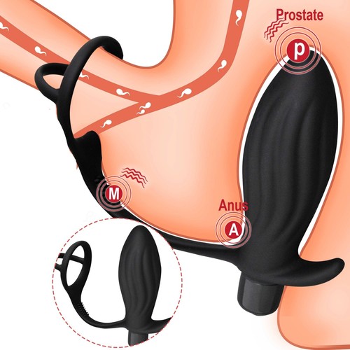 Penis vibration anal - in,