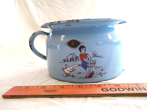 Vintage blue enamelware - vintage,
