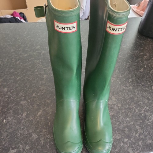 Green vintage hunter wellies - green,