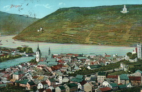 Postcard view vineyards in - postcard,,