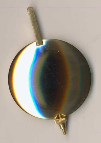 Brass clock pendulum bob - pendulum,