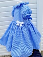 DREAM 0-8 years Romany Spanish  gingham school  bow back  lined dress 4 colours