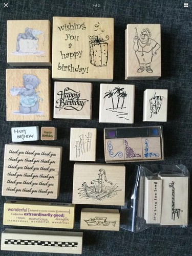 Assortment rubber stamps - of,