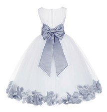 FLOWER GIRL DRESS ROSE PETALS