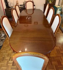 Regency mahogany Dining  Table With 8 Chairs