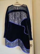 Three floor velvet dress - velvet, size