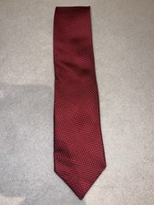 Ermengilda Zegna Men's Tie Red 100% Silk. Perfect Condition