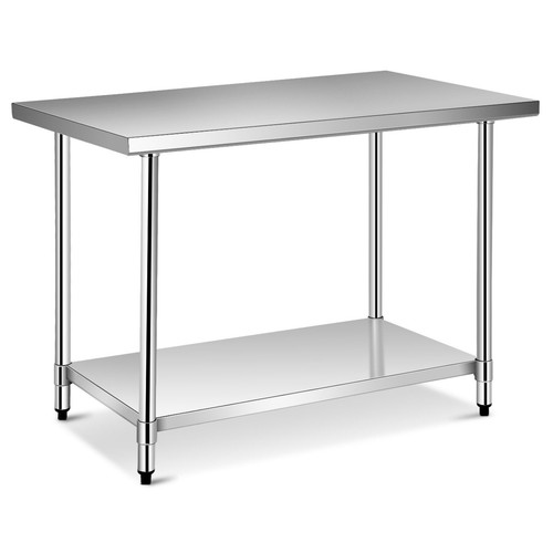 Steel kitchen prep table - kitchen,