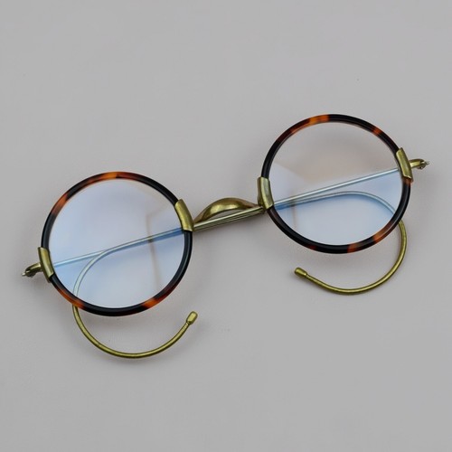 Vintage round acetate metal - round,