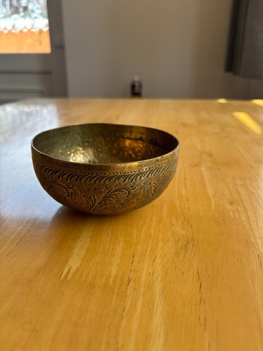 Vintage brass bowl dish 120mm