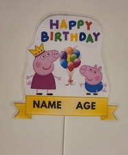 Peppa Pig Cake Topper