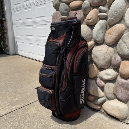 Titleist black red golf cart - titleist,