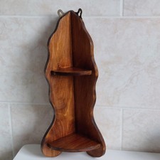 Vintage Wooden Corner Shelves
