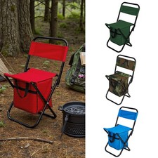 Foldable Camping Chair Lightweight Outdoor Patio Garden Beach Chair Fishing Seat