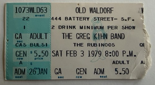 The greg kihn band used - the,