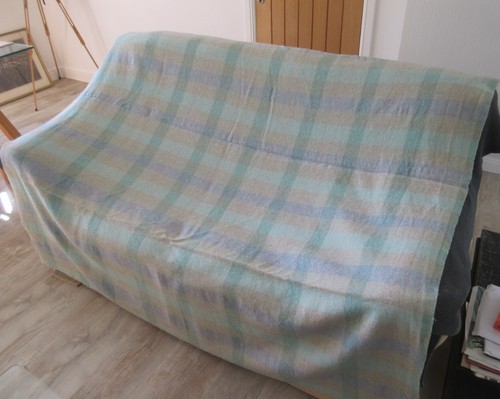 Vintage soft pastel check wool
