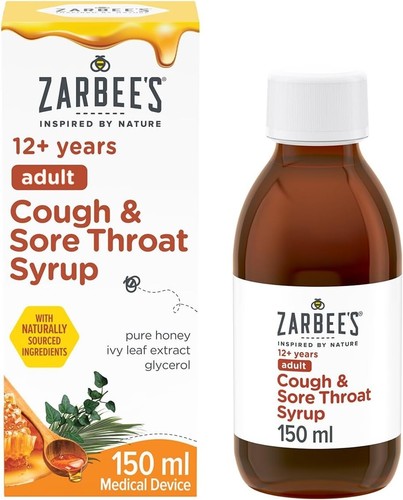 Zarbee adult cough - zarbee's, sore