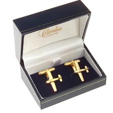 Piper Cherokee Gold Plated Cufflinks