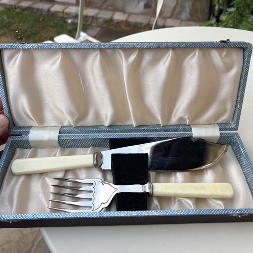 Vintage fish knife fork - vintage,