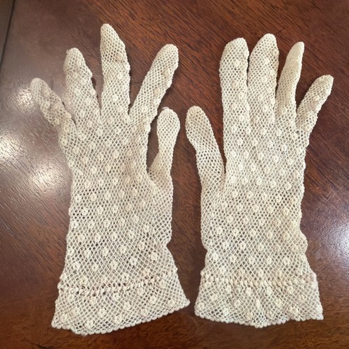 Vintage victorian gloves lace - victorian,