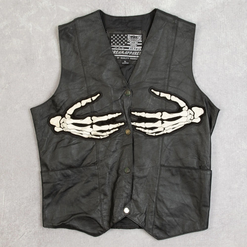 Vintage leather vest jacket - vintage,