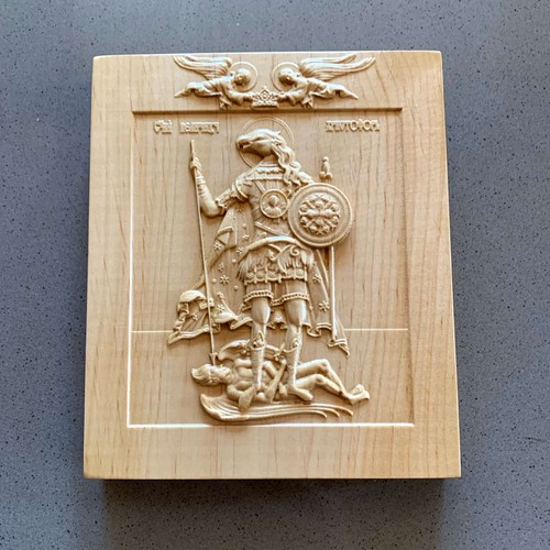 Wooden icon saint - icon,